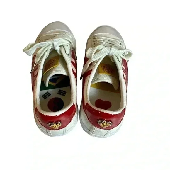 When Smoke Clears Mens White Red Size 7 - Picture 7 of 16